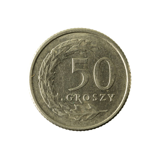 istock 50 polish groszy coin (1992) obverse isolated on white background 643727610