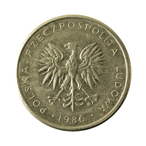 istock 10 polish zloty coin (1986) reverse isolated on white background 643727960
