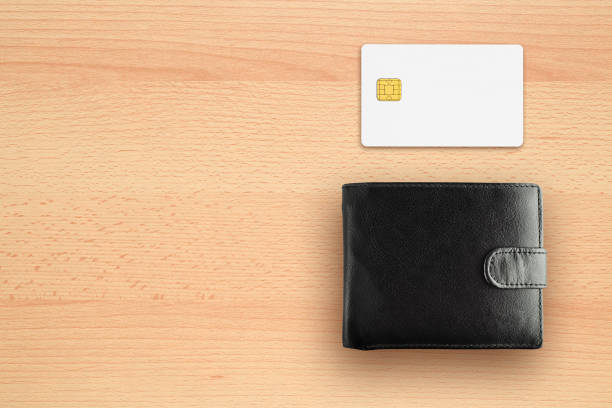 istock Credit card and wallet on desk 643760826