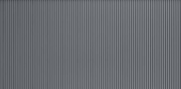 Corrugated metal wall texture stock photo