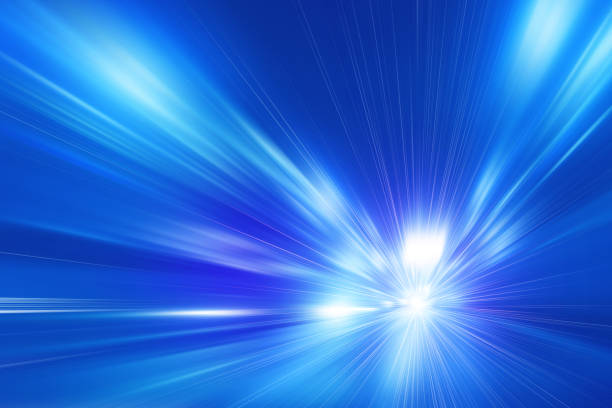 istock Abstract image of high speed on the road at night. 643805274