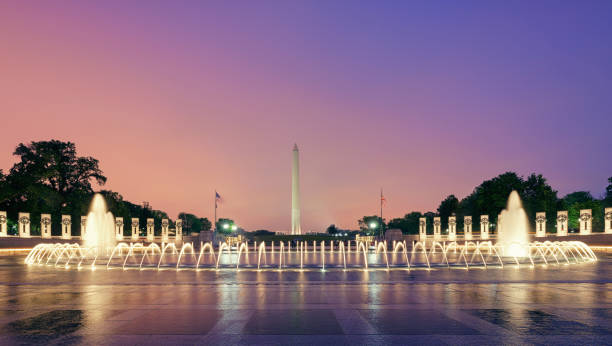 istock Washington DC Monuments, fountains, USA 643818182