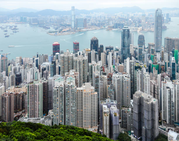 istock Hong Kong cityscape and skyline 643818422