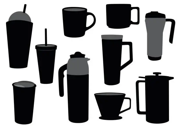 Vector illustration of Coffee Mugs