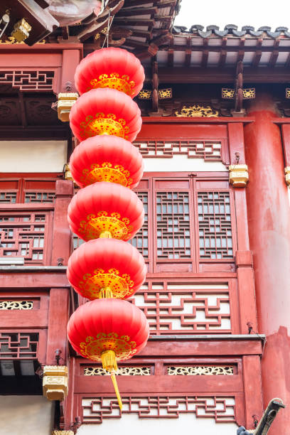 istock Chinese new year lanterns in china 643828760
