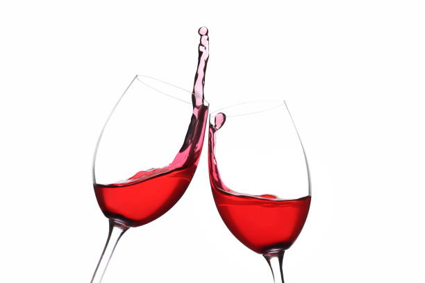 istock Cheers. A Toast with Red Wine. Splash 643844342