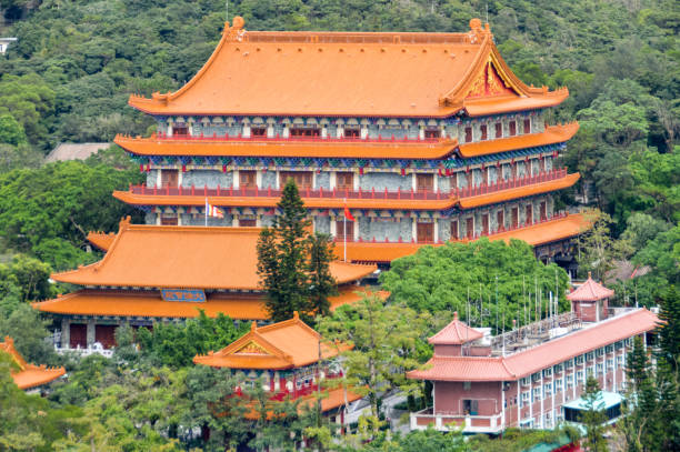 istock Po Lin Monastery in Hong Kong 643844614