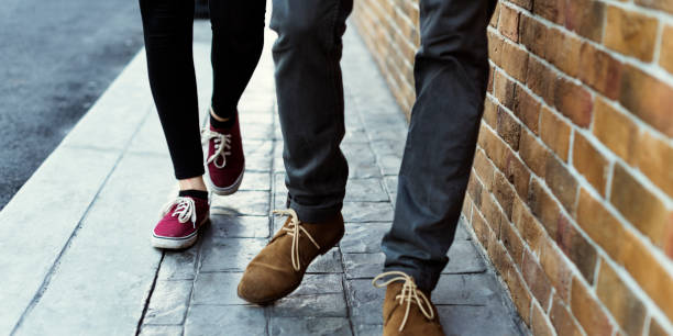 istock Man Woman Togetherness Street 643848086