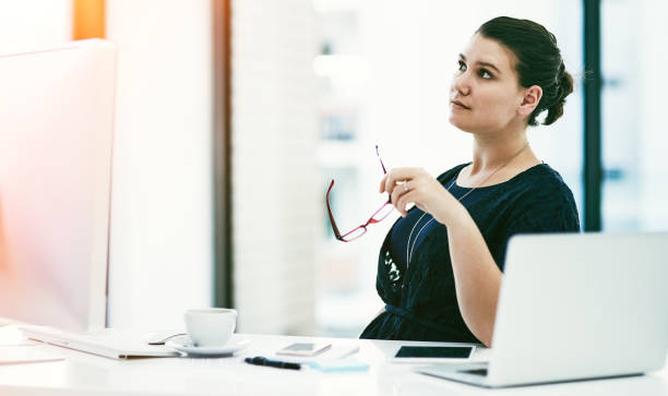 istock Her mind is always wandering to success 643852246