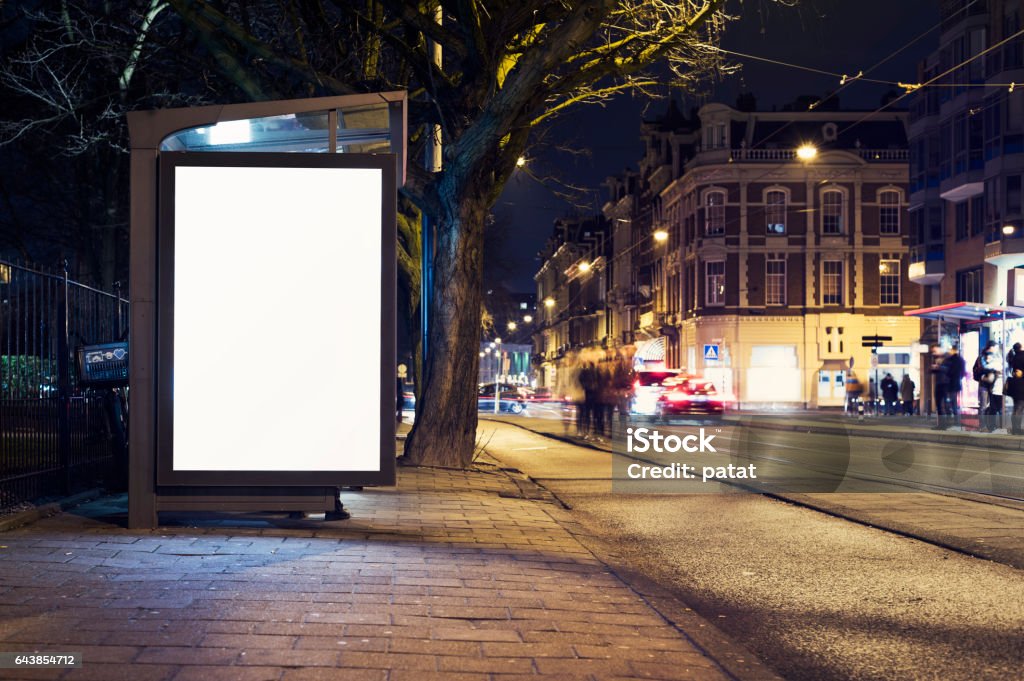 Außenwerbeplakat - Lizenzfrei Plakatwand Stock-Foto