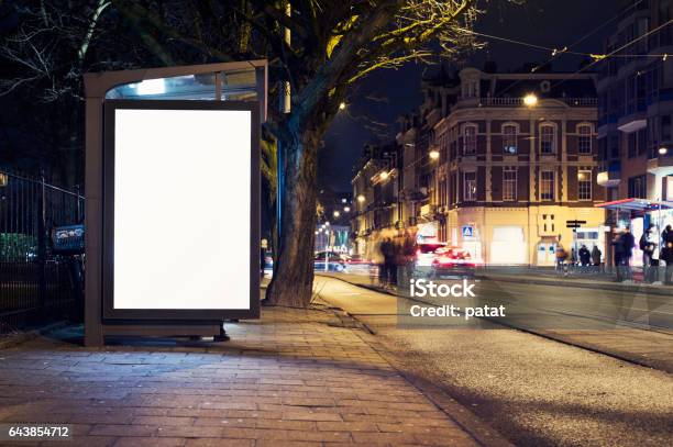 Outdoor Advertising Billboard Stock Photo - Download Image Now - Billboard, Template, City