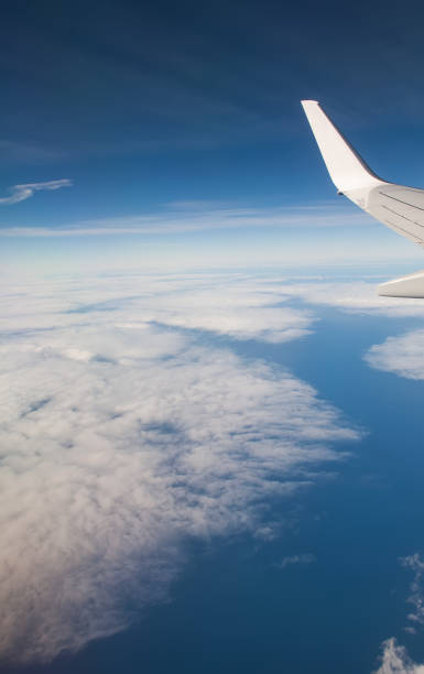 istock Fuerteventura Canarian island from plane window view 643855064