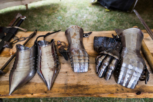 Medieval weapons stock photo