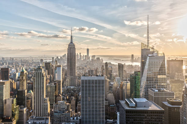 istock Aerial View of Empire State Building 643875572
