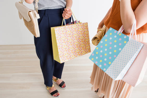 istock Women enjoy shopping 643890086