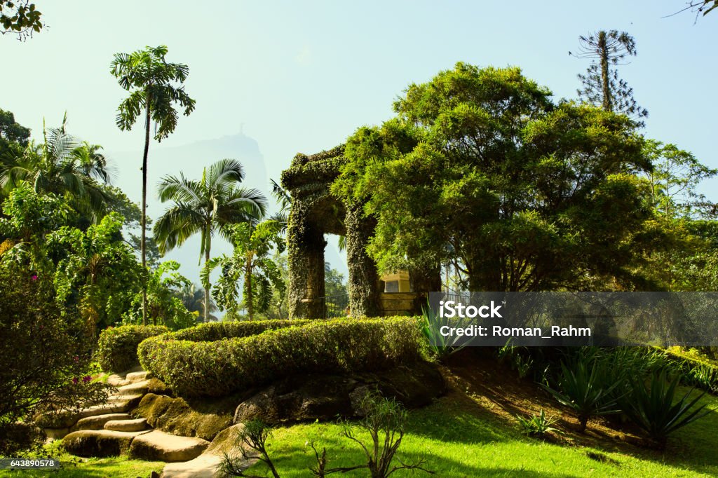 Monument, Jardim Botanico, Rio de Janeiro, Brazil Rio de Janeiro Stock Photo