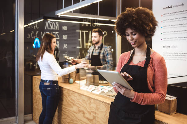 istock Owners of a Small Take Away Business 643893902