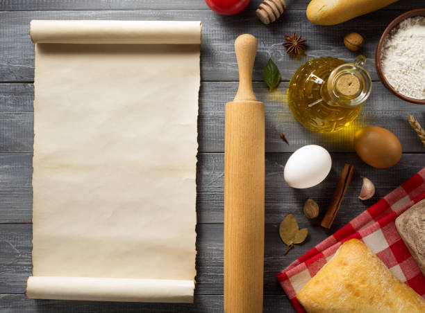 istock bread and pastry products on wood 643898270