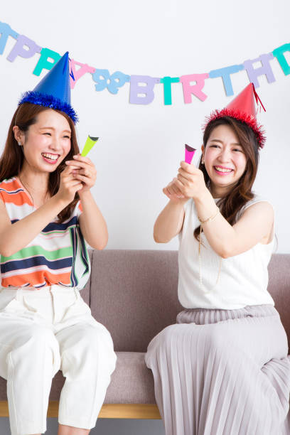 Women celebrating a birthday