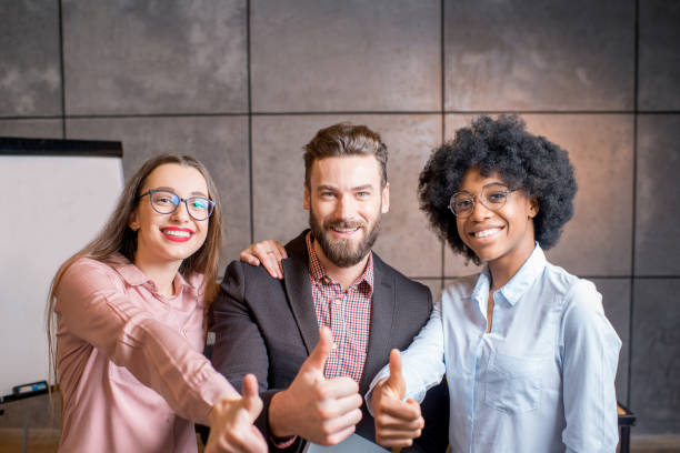 istock Portrait of multi ethnic coworkers 643902448