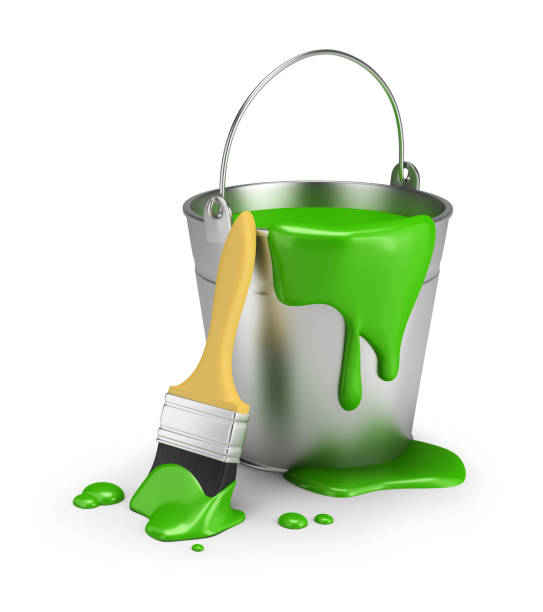 istock bucket of green paint 643902604