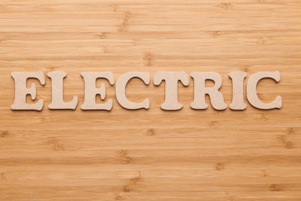 istock word with wooden letters - electric 643905282