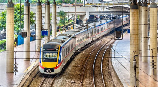 istock Commuter train at Kuala Lumpur station, Malaysia 643905656