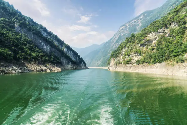 The Yangtze river in hubei province in China