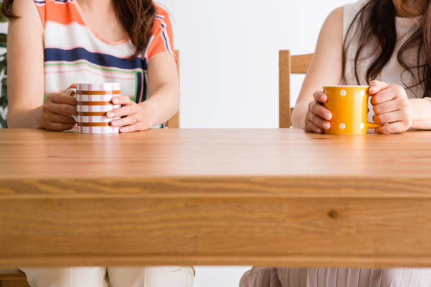 istock Women talk at the table 643916566