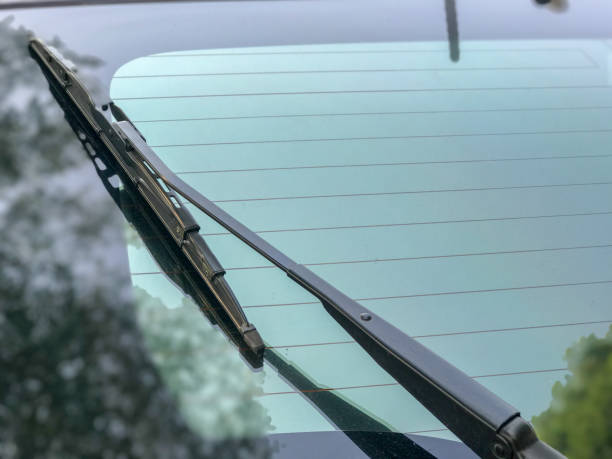 istock back windshield wiper of the car 643920112