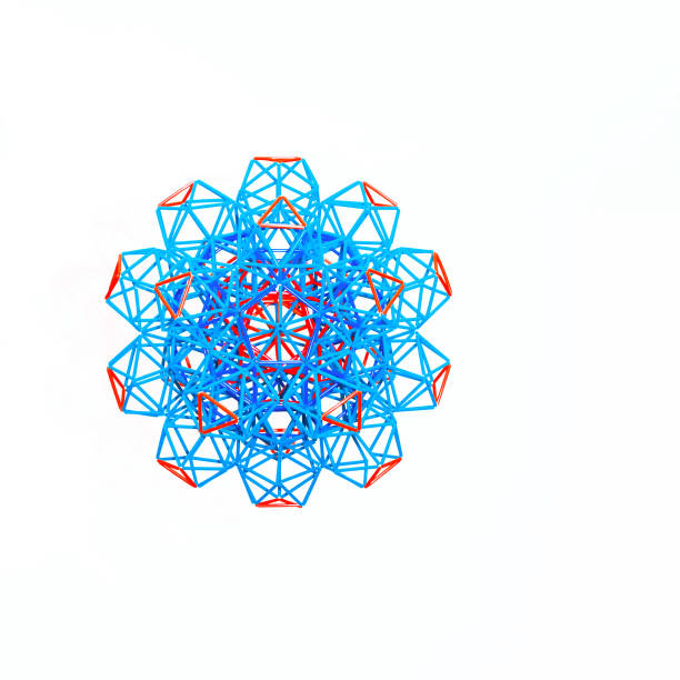 istock Multicolored Handmade Dimensional Model Of Geometric Solid 643938528
