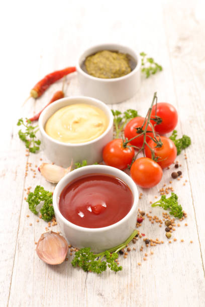 istock mustard,ketchup and pesto sauce 643941616