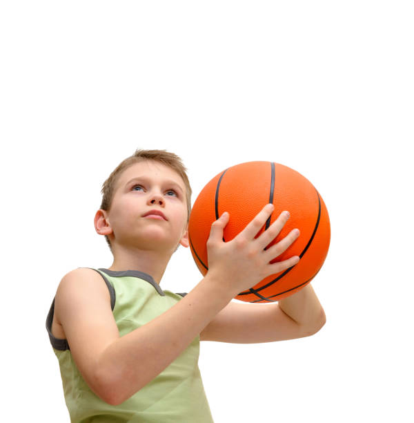 istock Little boy With Basketball 643954134