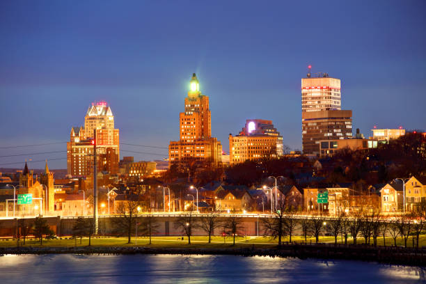 istock Downtown Providence Rhode Island skyline 643957446