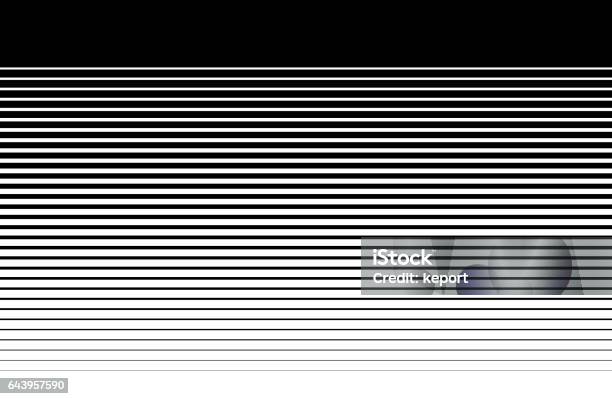 Gradient Background Stripes Black And White Stock Photo - Download Image Now - In A Row, Single Line, Half Tone