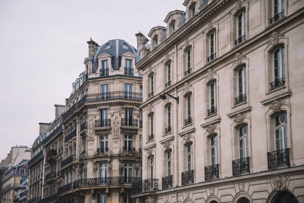 istock Residential buildings in Paris 643969268