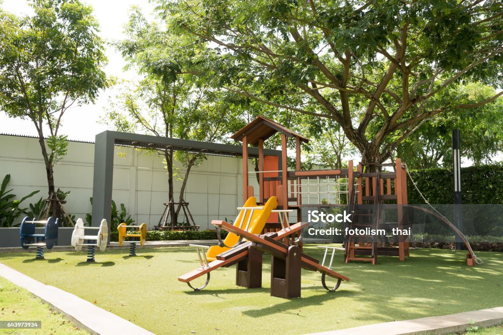 Satz von Kinderspielplatz - Lizenzfrei Kinderspielplatz Stock-Foto