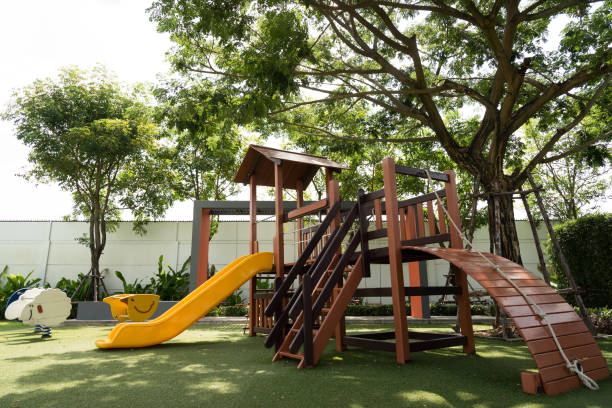 istock Set of children playground 643973940