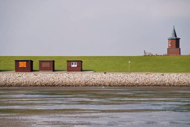 Beachfront buildings in Surfside, Texas, USA