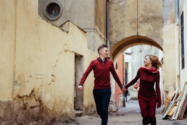 istock Couple enjoying outdoors in a urban surroundings 643994074