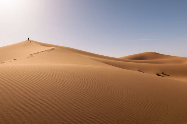 Dunes Erg Chebbi desert, Sahara, Merzouga, Morocco stock photo