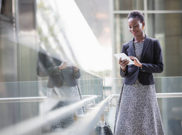 istock Corporate businesswoman using digital tablet 643998963