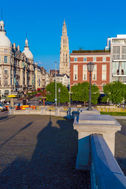 istock Cathedral of Our Lady (1352-1521) in Antwerp, Belgium 644002430