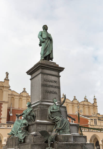 istock Adam Mickiewicz monument in Krakow, Poland. 644002598