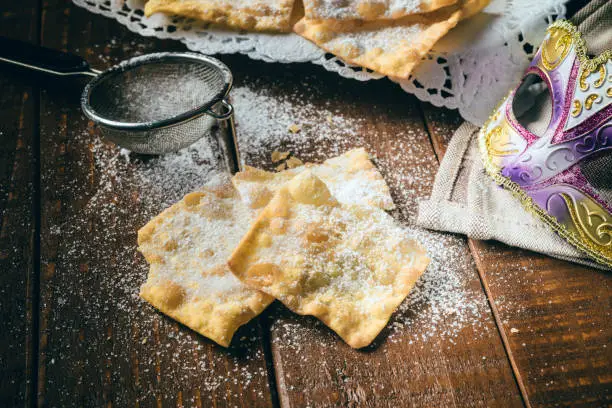 Chiacchiere, traditional italian carnival pastry