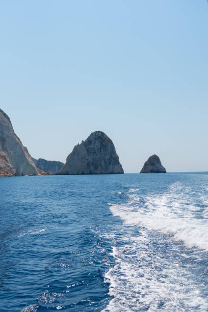 istock Trails on the sea in Zakynthos 644037712