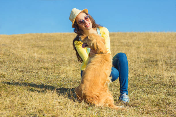 istock Woman with Dog 644044720