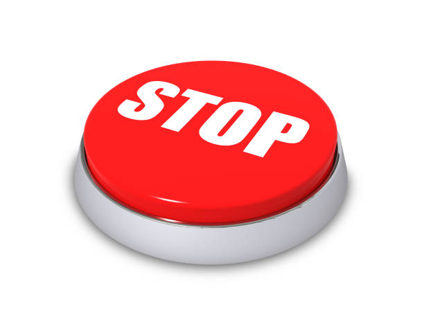 stop button stock photo