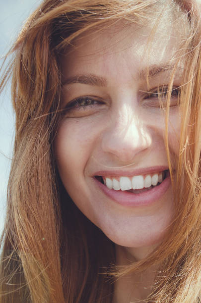istock Beautiful woman portrait face 644055150