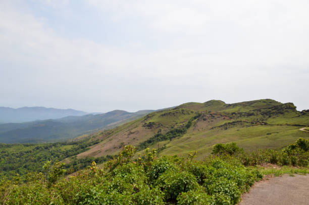 istock Beautiful and serene view of Mullayanagiri range of mountains 644067404